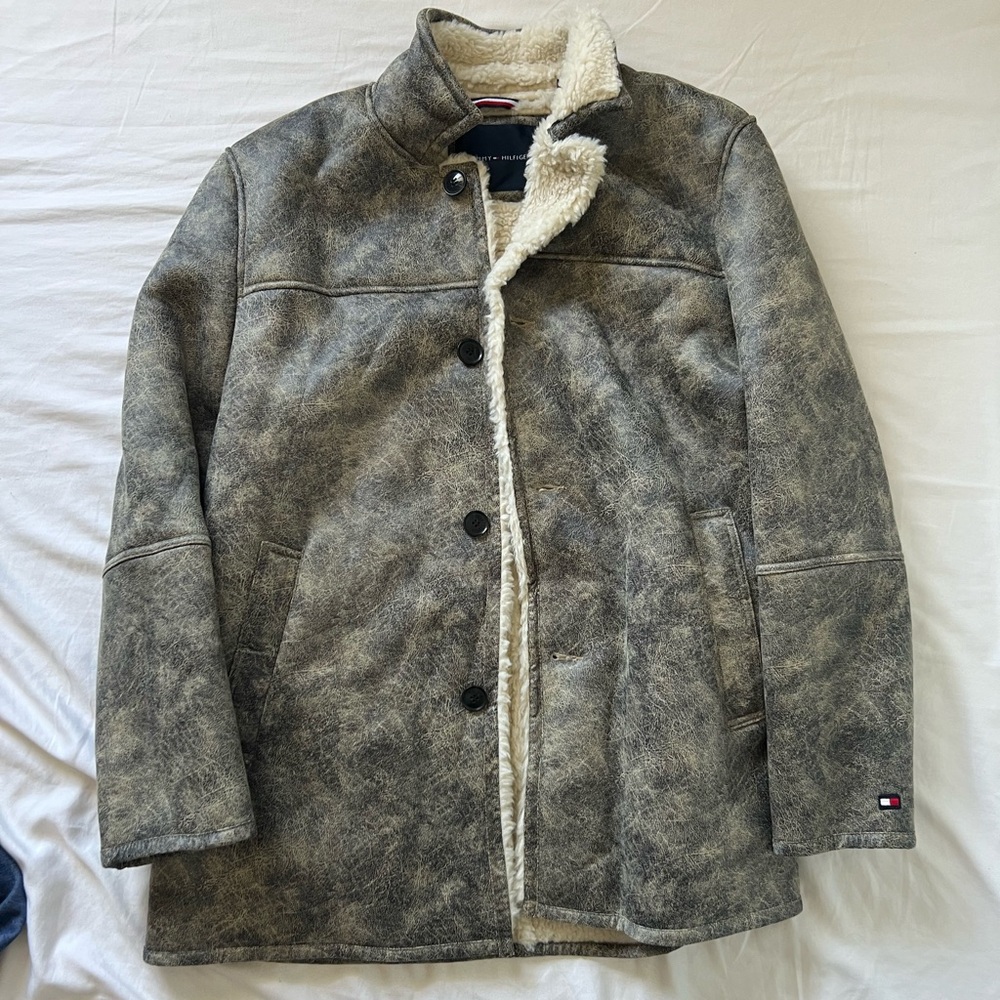 Men’s Tommy Hilfiger Shearling Coat Size XL